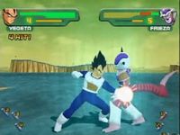 une photo d'Ã©cran de Dragon Ball Z - Budokai sur Nintendo Gamecube